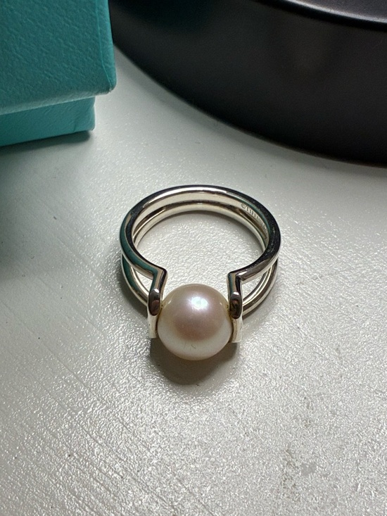 Tiffany & Co. Jewelry - Tiffany & Co. Tiffany Hardware Freshwater Pearl Ring in Sterling Silver